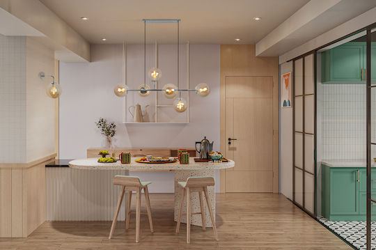 Light Home Modern Lumină de Perete cu Soclu E14 Galben Miere