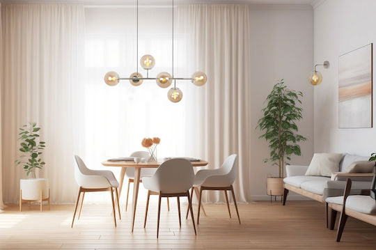 Light Home Modern Lumină de Perete cu Soclu E14 Galben Miere