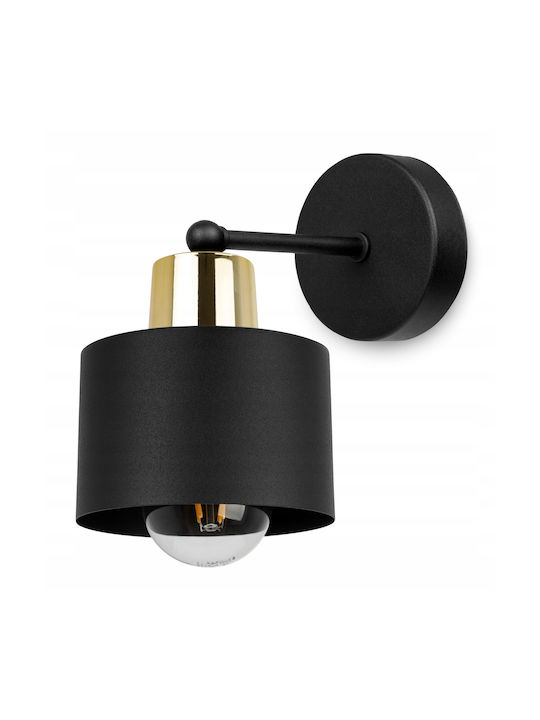 Light Home Modern Lamp Wall with Socket E27 Black