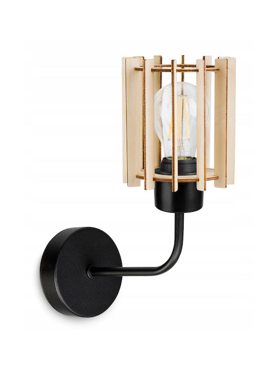 Light Home Modern Lamp Wall with Socket E27 Black