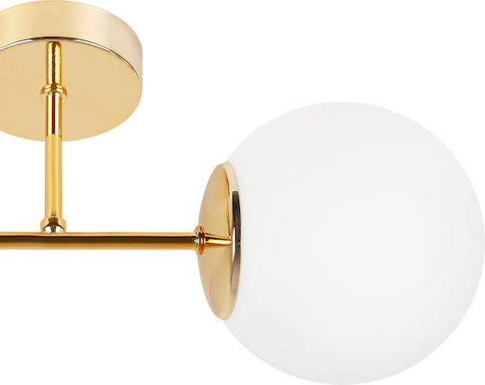 Light Home Φωτιστικό Τοίχου με Ντουί E14 Χρυσό