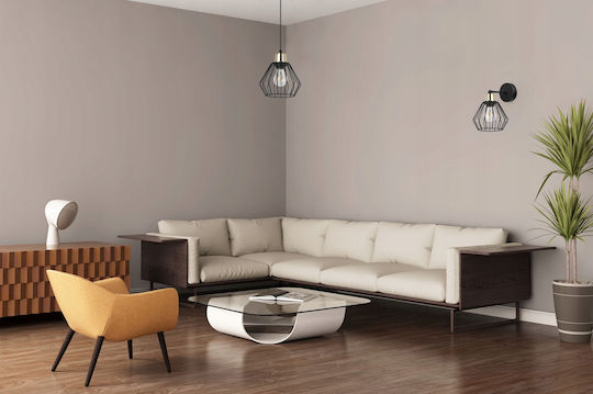 Light Home Модерен Осветително тяло За стена с фасунга E27 Черен