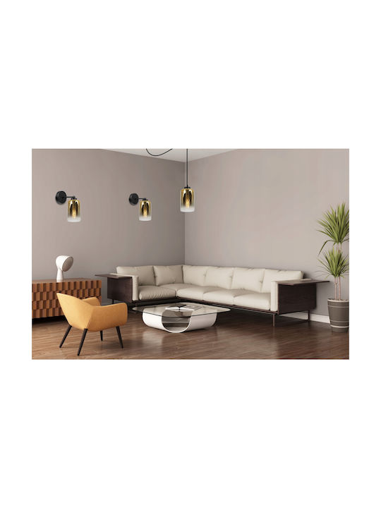 Light Home Модерен Осветително тяло За стена с фасунга E27 Черен