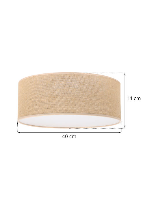 Light Home Deckenleuchte Beige mit Fassung E27