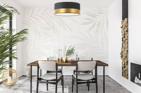 Light Home Deckenleuchte Schwarz mit Fassung E27