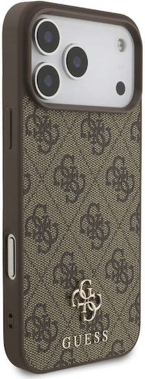 Guess Umschlag Rückseite Kunststoff / Silikon Braun (iPhone 17 Pro Max)