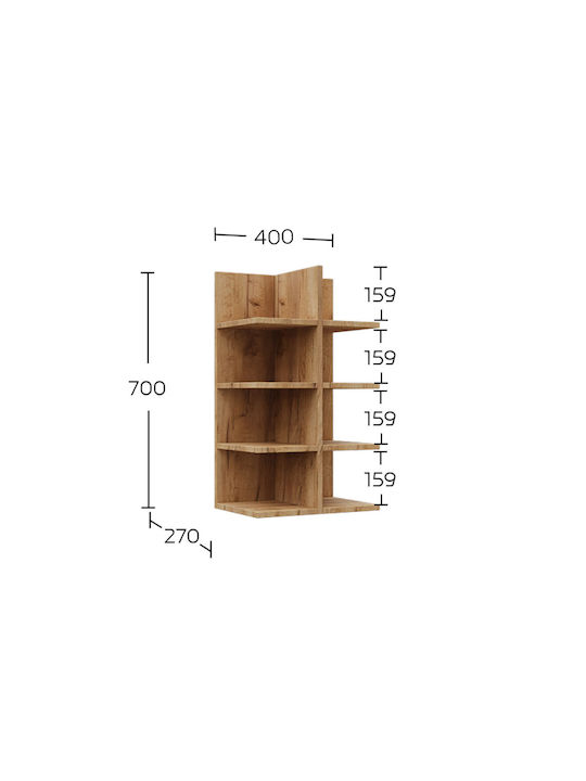 Shelf Wall Callisto Golden Oak 40x27.7x70cm