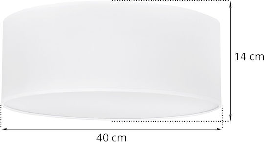 Light Home Plafonieră de Tavan Albă cu Soclu E27