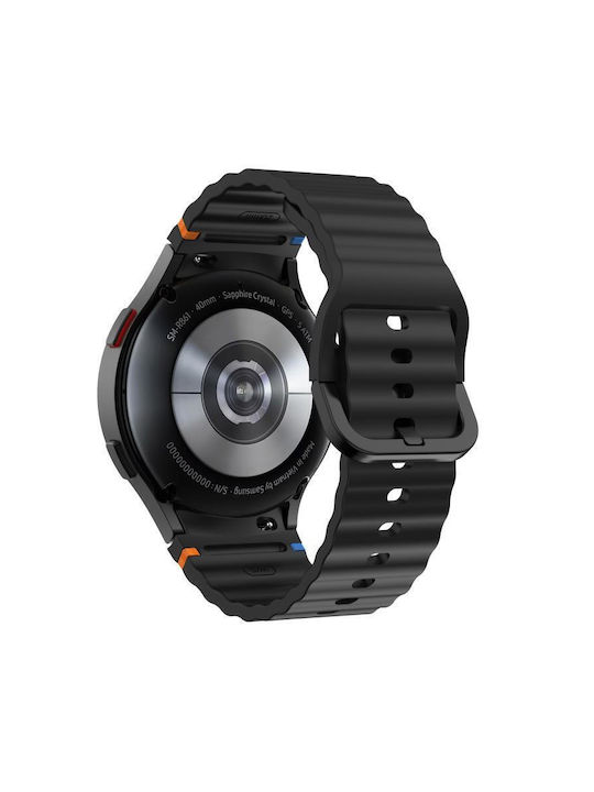 Curea Neagră Samsung Galaxy Watch 7, 6, 5, 4 - Samsung Curea Neagră Samsung Galaxy Watch 7, 6, 5, 4 - Samsung