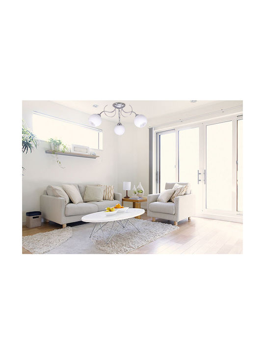 Light Home Πλαφονιέρα Οροφής Λευκή