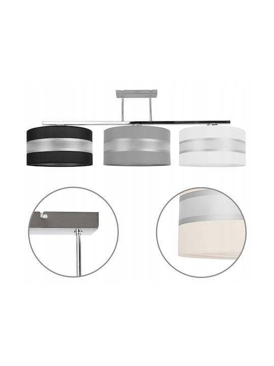Light Home Πλαφονιέρα Οροφής Λευκή με Ντουί E27