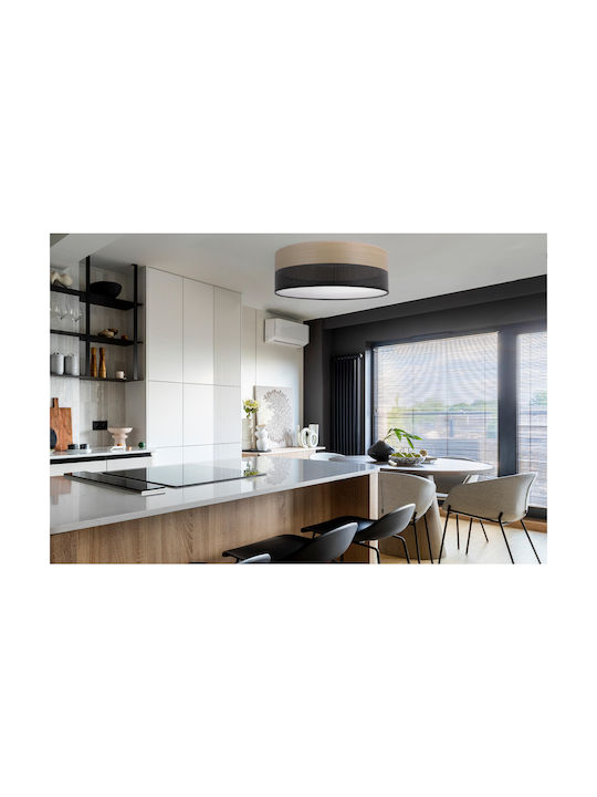 Light Home Deckenleuchte Schwarz mit Fassung E27