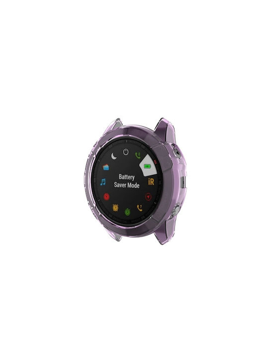 Protectoare Carcasă de Silicon în culoarea Violet pentru Garmin Fenix 6X