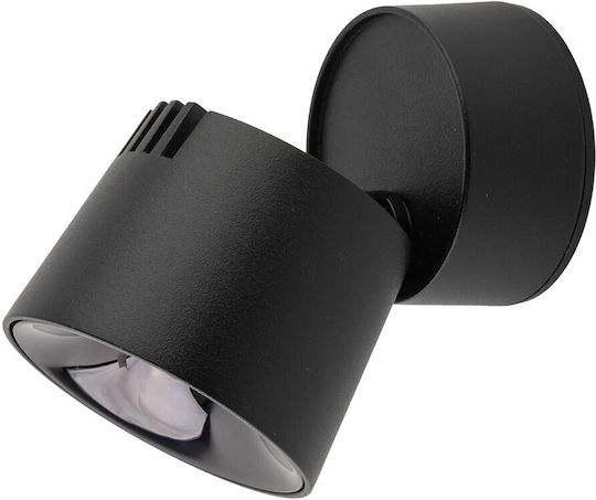 TK Lighting LED Ρυθμιζόμενο Λευκό Σποτ σε Μαύρο Χρώμα