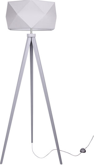 Light Home Floor Lamp with Socket for Bulb E27 White