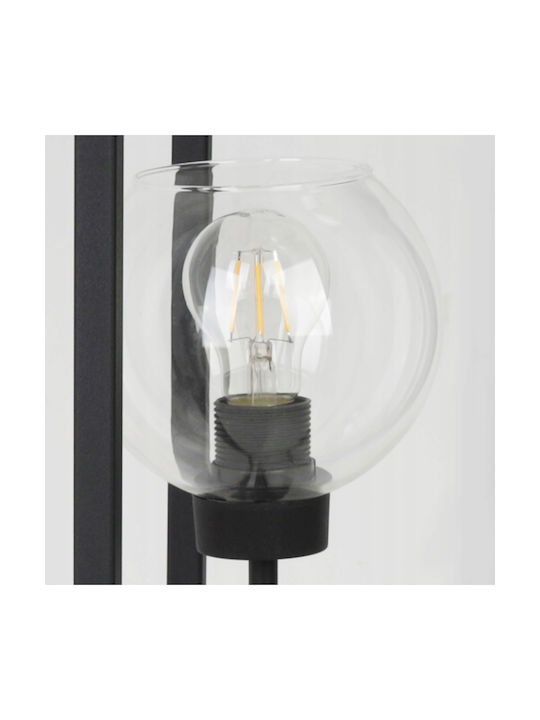 Light Home Floor Lamp H130cm. with Socket for Bulb E27 Black