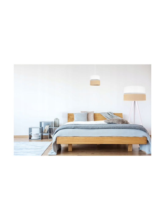 Light Home Lampa de podea Î150cm. cu Soclu pentru Bec E27 Alb