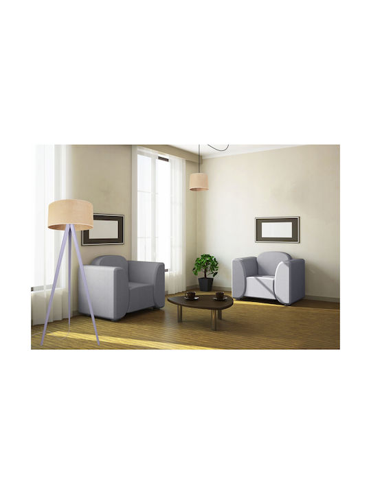 Light Home Stehleuchte H145cm. mit Fassung für Lampe E27 Weiß