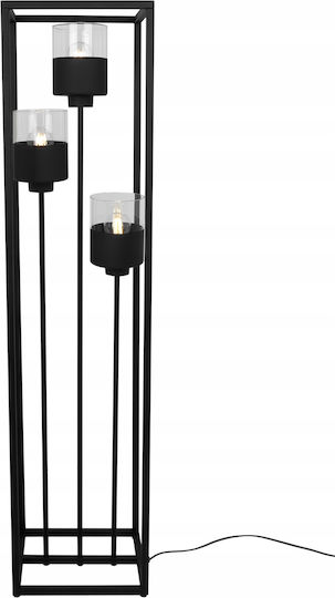 Light Home Φωτιστικό Δαπέδου Υ130εκ. με Ντουί για Λαμπτήρα E27 Μαύρο