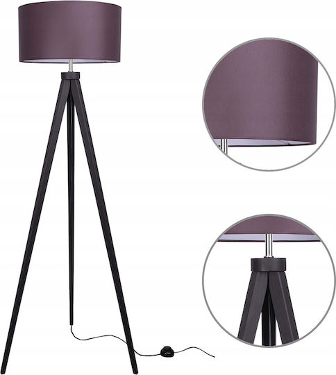 Light Home Floor Lamp with Socket for Bulb E27 White