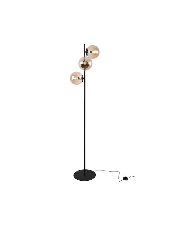 Light Home Stehleuchte mit Fassung für Lampe E14 Schwarz