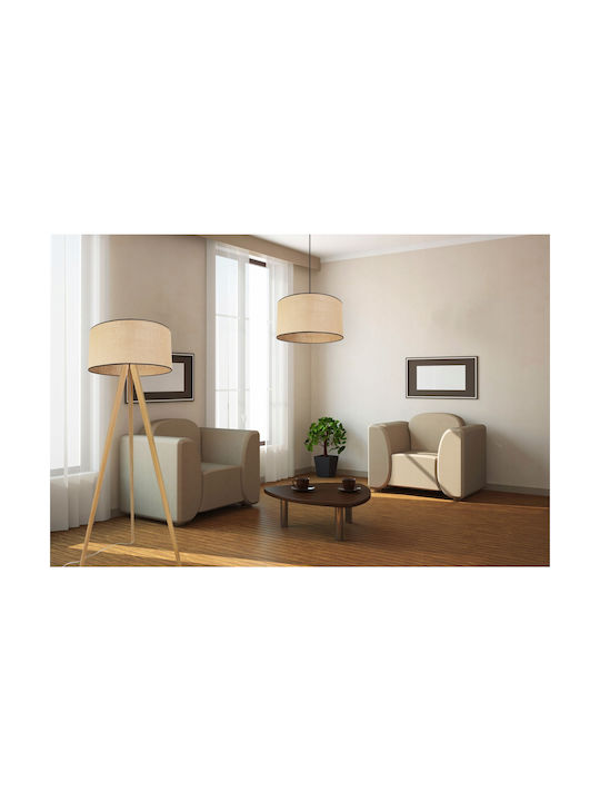 Light Home Stehleuchte H145cm. mit Fassung für Lampe E27 Weiß