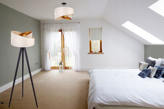 Light Home Φωτιστικό Δαπέδου με Ντουί για Λαμπτήρα E27 Μαύρο