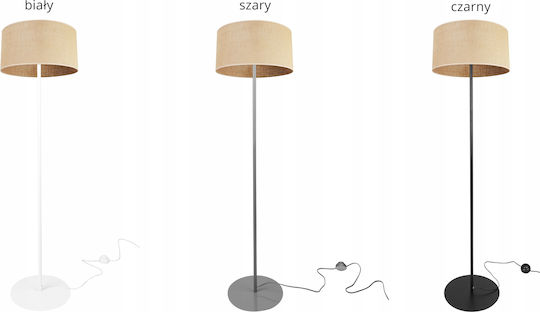 Light Home Φωτιστικό Δαπέδου Υ150xΜ35εκ. με Ντουί για Λαμπτήρα E27 Λευκό
