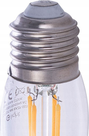 Eko Light LED-Lampe 4W 93mm für Fassung E27 Warmes Weiß