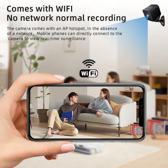Κρυφή Κάμερα WiFi με Υποδοχή για Κάρτα Μνήμης και Ανιχνευτή Κίνησης