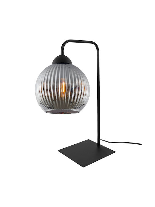 Light Home Πορτατίφ για Ντουί E27 με Γκρι Καπέλο και Μαύρη Βάση