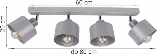 Light Home Hängelampe Gray mit Fassung E27