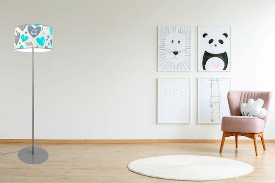 Light Home LED Kinder Dekorative Lampe Türkis 30εκ.