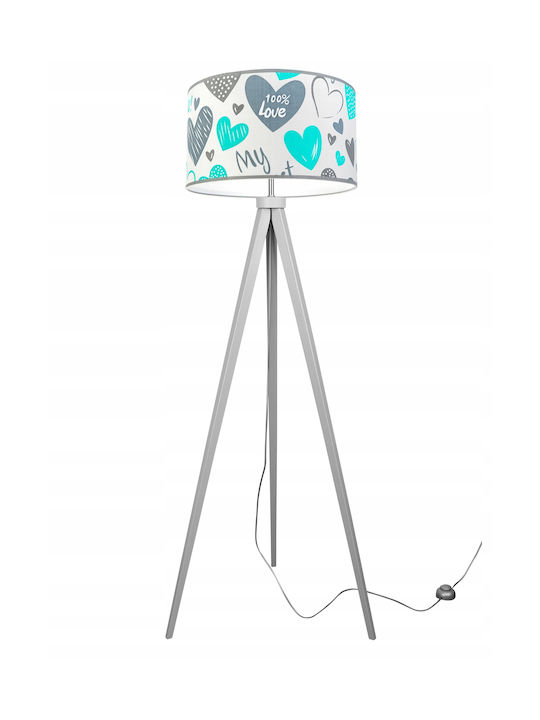 Light Home LED Kinder Dekorative Lampe Türkis 55εκ.