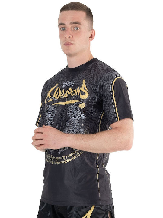 8 Weapons Herren Kurzärmlig T-Shirt 8180004 Schwarz