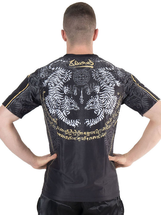 8 Weapons Herren Kurzärmlig T-Shirt 8180004 Schwarz