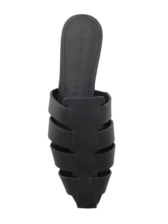 Damen Flache Schwarz Sandalen