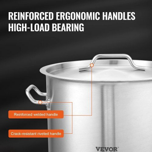 Vevor Ανοξείδωτη Κατσαρόλα Μαρμίτα 39.7lt / 42cm Vevor Ανοξείδωτη Κατσαρόλα Μαρμίτα 39.7lt / 42cm