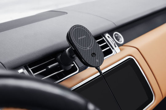Pitaka Car Mobile Mount with Magnet and Wireless Charging MagSafe Black