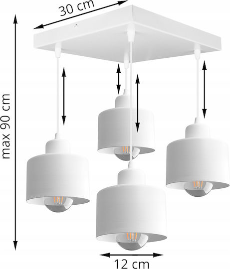 Light Home Lustră Alb