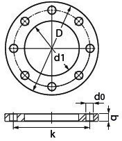 Steel Flange Pn16 110 Dn100