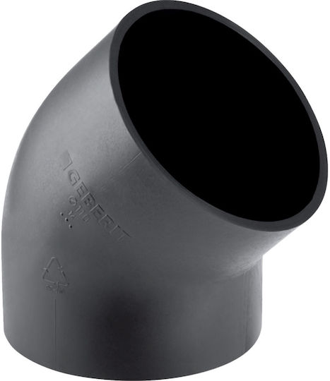 Pehd Elbow 50/45 Black Color Hdpe Drainage