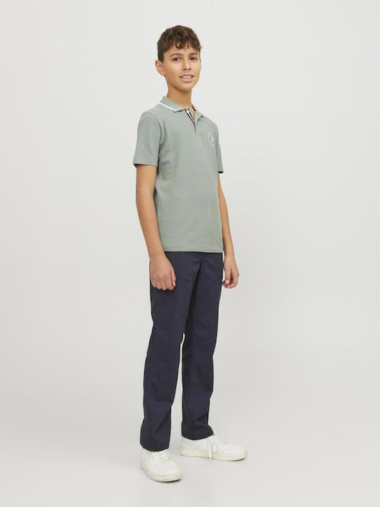 Kinderpolo Kurzarm Lily Pad Olive