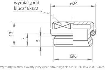 1/2” Verschiedene Rohrverbindungen Messing vernickelt Kappe