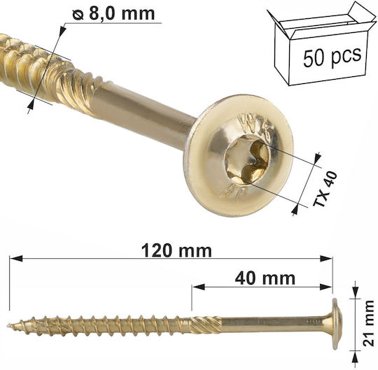 Carpenter Screws Pan Head Wkcp-08120