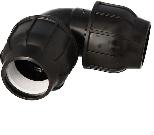 Pp 90° Clamp Elbow 90x90 Pn10 Pe Pipes Black Color