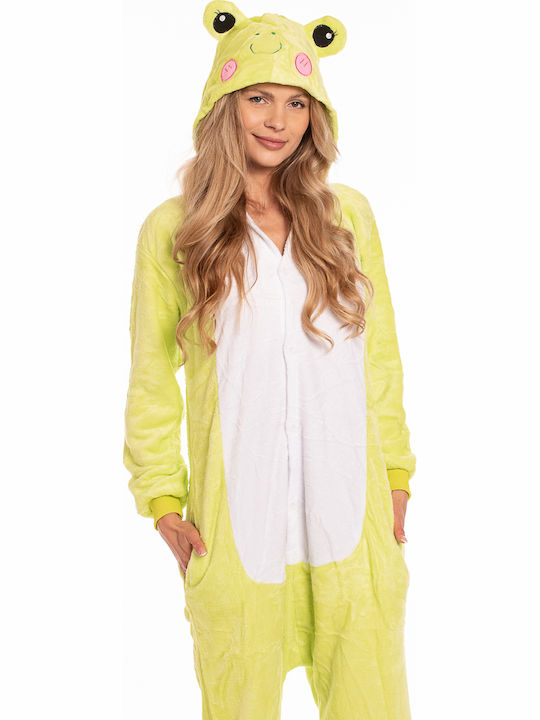 Pijama Onesie De Iarnă Pentru Femei Verde