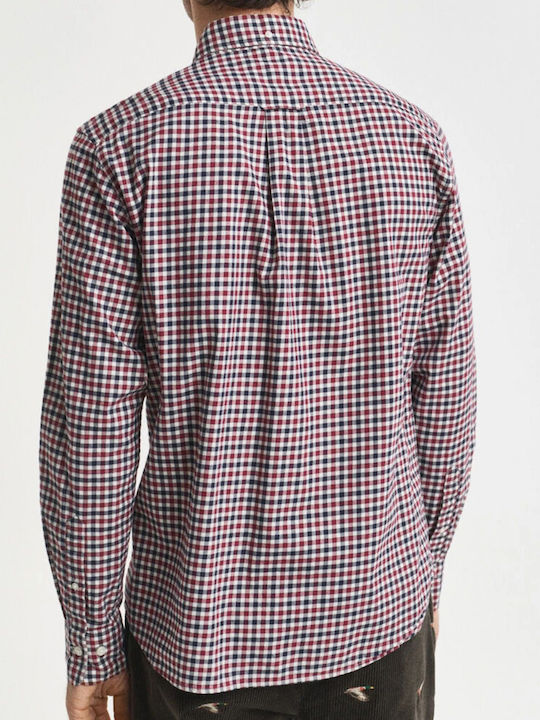 Gant Βαμβακερό Πουκάμισο Dark Red