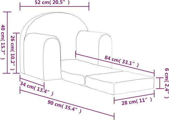 Kids Armchair Beige