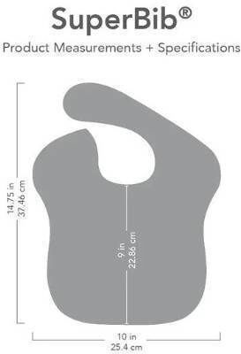 Bumkins Superbib Bib Fabric with Hoop & Loop Fastener & Pocket Multicolored for 24 m+ 3pcs